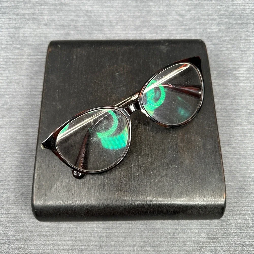 Max&Co. Tortoiseshell Cat Eye Y2K Eyeglasses Brown Gold Vintage 004148410030